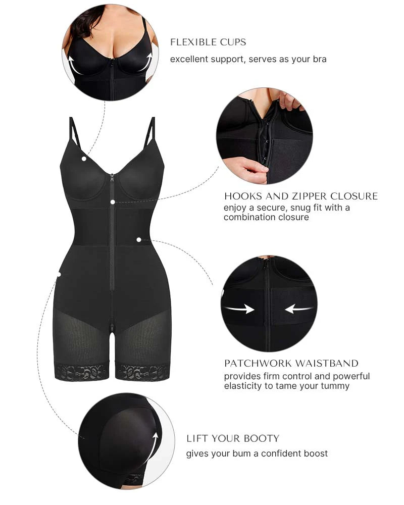 Elasticfuse Waistband Shaping Bodysuit 