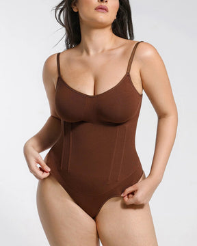 Waist Boning Corset Bodysuit