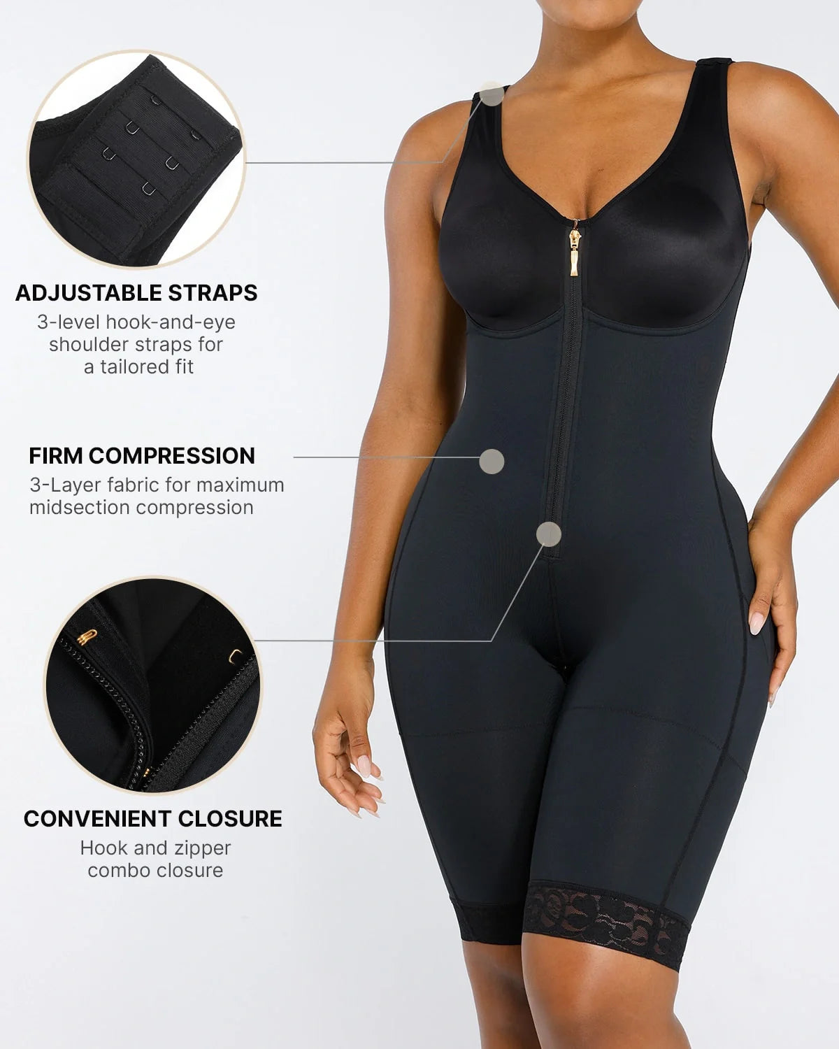 OdelaMode Full Body Butt-Lifting Bodysuit - Enhance Your Curve Comfort