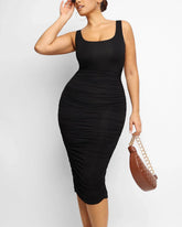 Tank Ruched Shaping Dress - Flattering Fit and Stylish Comfort